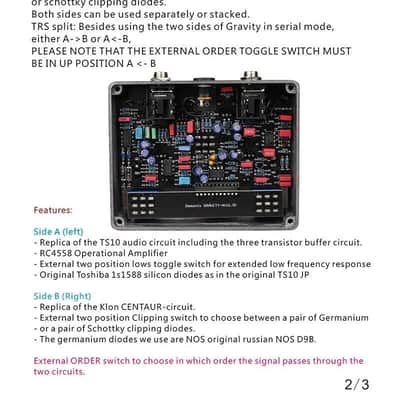 Demonfx DFG Gravity Dual Channel Overdrive w/clip options image 6