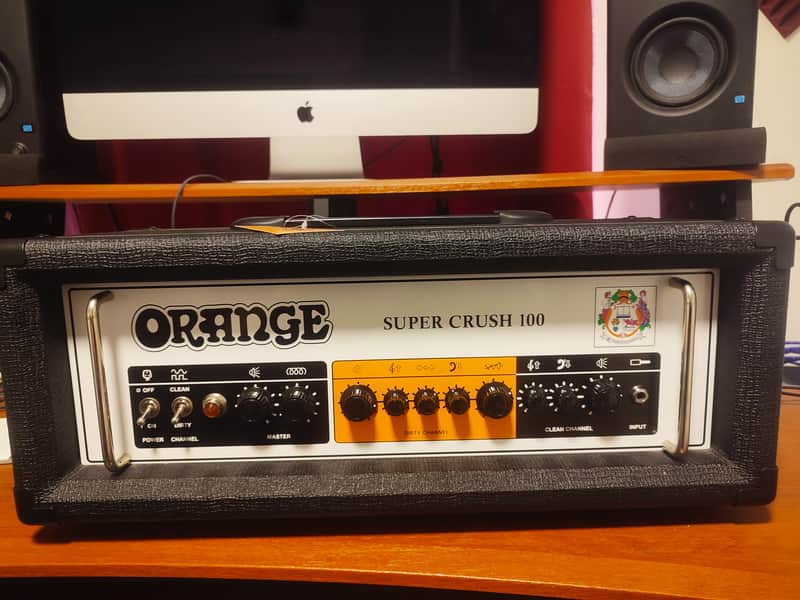 Orange Super Crush dual channel 100W amp head - BLACK