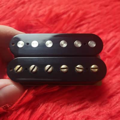 1980's - 1990's Fernandes Burny VH-3 Humbucker - Black With Gold Pole Screws - 8.30K Ohm - Ceramic Magnet - Made in Japan MIJ image 3