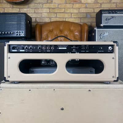Fuchs Tripledrive Supreme Blonde Made In USA 50 Watt D Style ODS TDS Tube Amplifier Head W/ Original Footswitch! image 2