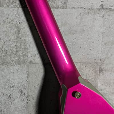 Jackson Japan Pro Series Randy Rhoads RR5 Rhoads 2009 Metallic Pink with Silver Bevels image 12