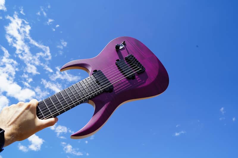 Schecter DIAMOND SERIES John Browne Tao-8 - Satin Trans Purple 8-String Electric Guitar image 1