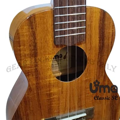 Uma Taiwan Classic SC All Solid Acacia Koa concert ukulele with gloss image 6