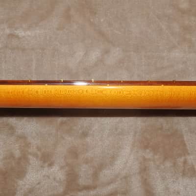 WD Music SNVSVPF Lic. Fender Pau Ferro Stratocaster Neck Vintage Amber Gloss Poly Soft V Profile #2 image 14