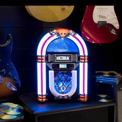 Victrola VJB-125 Retro Desktop Jukebox with CD Player, FM Radio and Bluetooth image 2