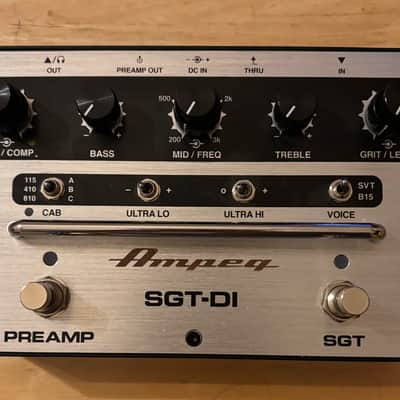 Ampeg SGT-DI Bass Preamp / DI 2023 - Present - Silver / Black image 2