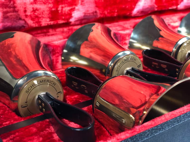 Schulmerich Handbells - Complete 3 Octave Set - 4 Cases, 37 Bells - Superb image 1