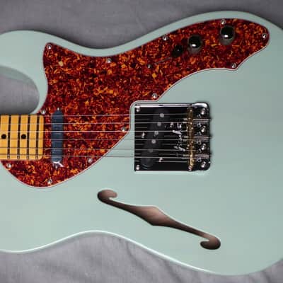 Fender American Professional II Telecaster® Thinline Transparent Surf Green image 1