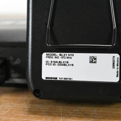 Shure BLX14 Wireless Bodypack System - H10 Band 542-572MHz (NO PSU) CG012N7 image 8
