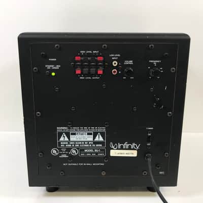 Infinity Subwoofer BU-1 Powered 8" Home Audio Theater Bass Speaker Tested NICE image 4