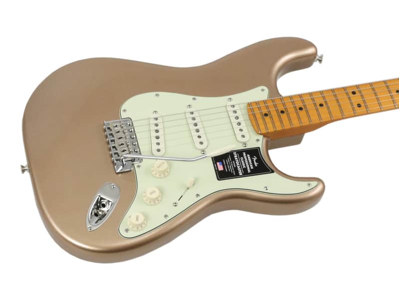 Fender American Professional Classic Stratocaster Faded Firemist Gold image 1