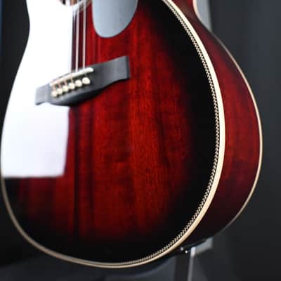 Immagine PRS SE P20E Parlor Acoustic Guitar Fire Red Burst #110 - 9