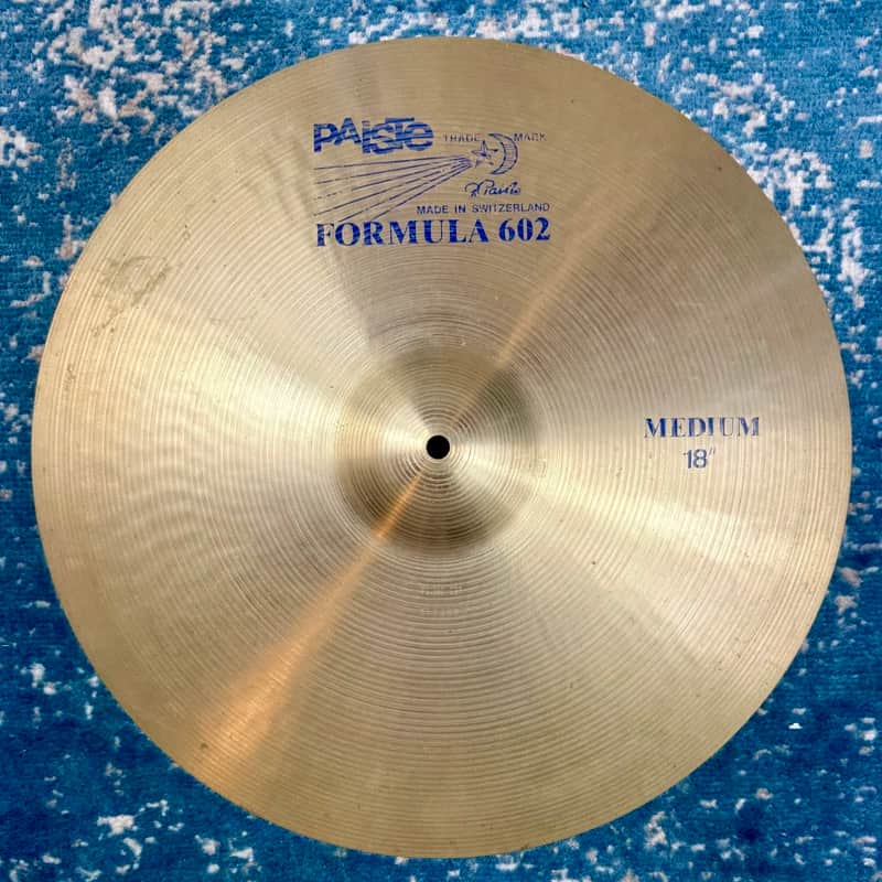 BLUE LABEL 18” Paiste FORMULA 602 MEDIUM Crash 1619g image 1