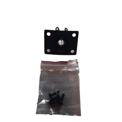 1/4" Guitar Output Jack Plate – Includes Mounting Hardware/Black image 2