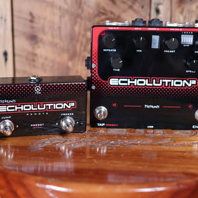 Pigtronix Echolution 2 Delay with E2-R Echolution 2 Remote foot switch image 1