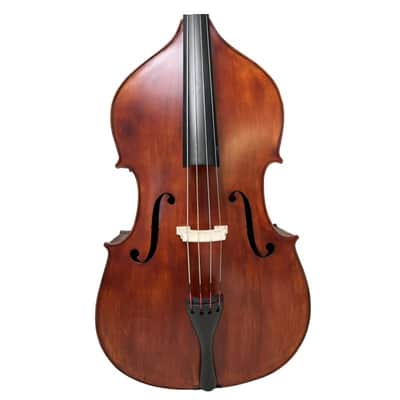 High-grade handmade solid wood Upright double bass 3/4,flamed maple back image 7