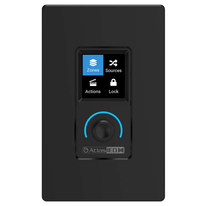 AtlasIED C-ZSV - Zone / Source / Volume Wall Controller for Atmosphere System (Black) image 1