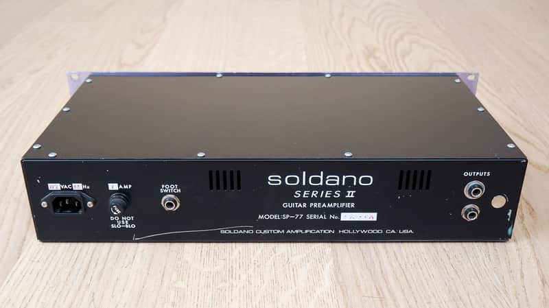 Soldano SP-77 Series II Rackmount Two-Channel Tube Guitar Preamp