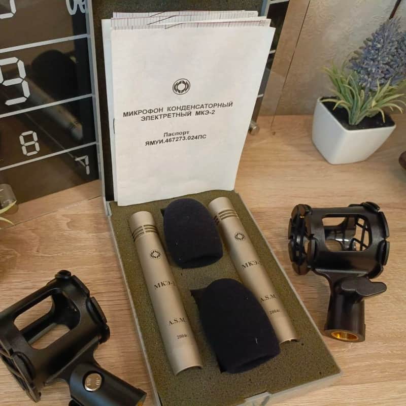 condenser VTG microphone pair Oktava MKE-2 XLR image 1