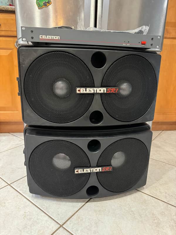PAIR Celestion SR1 8” Dual Concentric PA Passive DJ Speakers W/ SRC2 UK image 1
