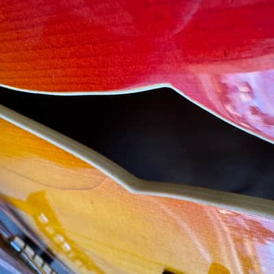 RARE VINTAGE Univox Pro Jazz Guitar ES-175 L-5 Semi Hollowbody Open Book Headstock MIJ Japan 70’s - Sunburst image 6