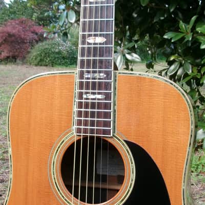 1979 Yairi YW800 B. Rosewood Jacaranda Japan Vintage - Natural+Vintage Martin Replica Hard Case by Tokai image 3