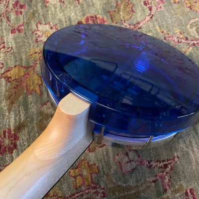Gold Tone Banjo Uke Blue Acrylic Blue image 3