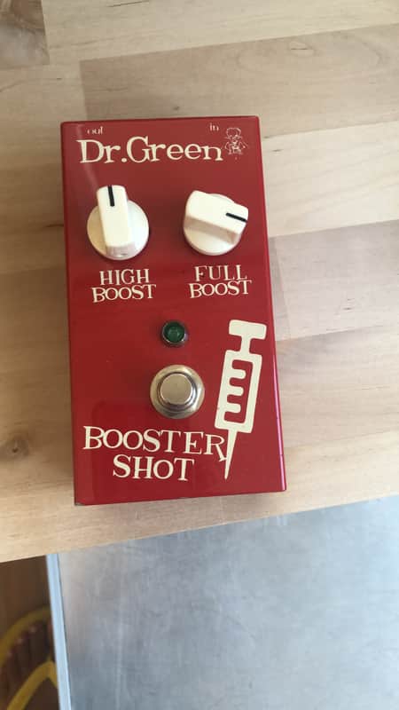Dr. Green Booster Shot Boost Pedal 2010s - Red image 1