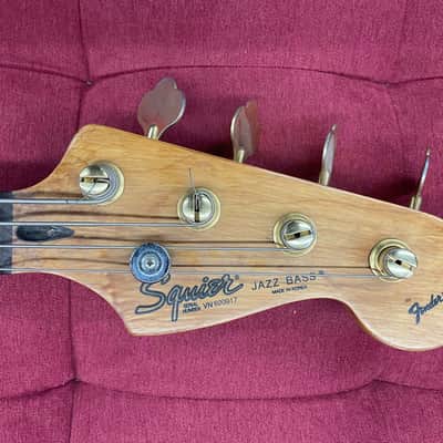 Hohner JJ Bass w/ Preamp Squier neck and Upgraded Bridge - Red Flame image 12
