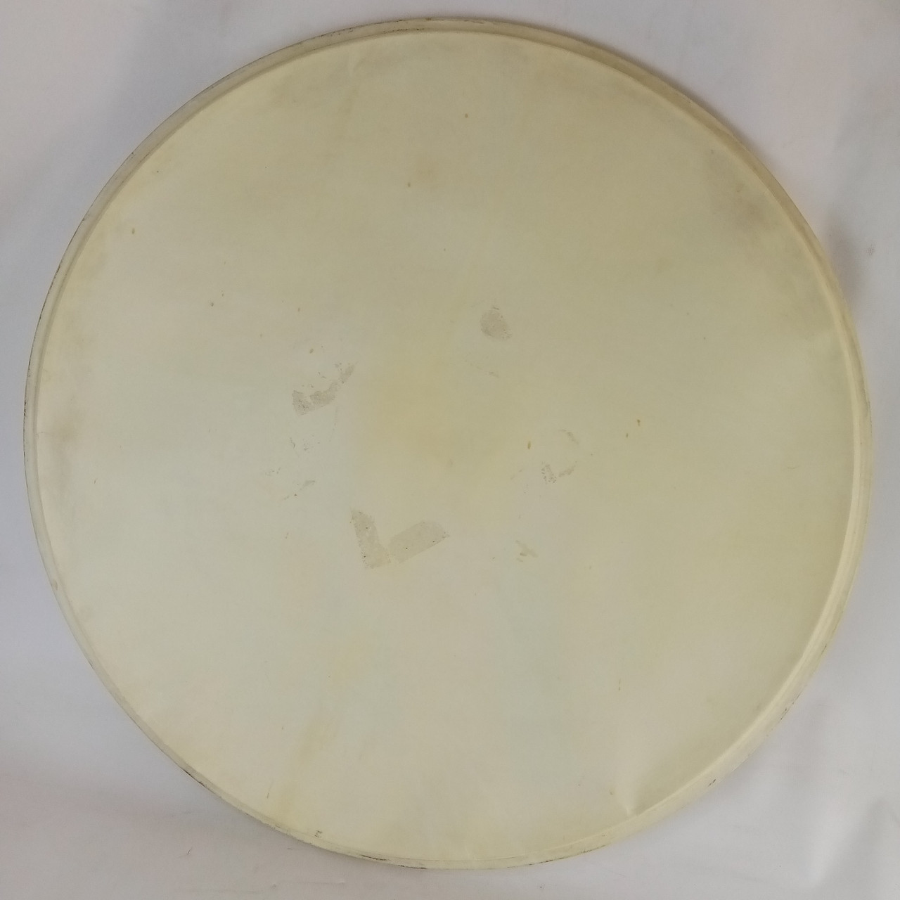 Unmarked 22" Bass Drum Calf Skin Head USA Batter/Resonant Vintage 50s Excellent — main photograph
