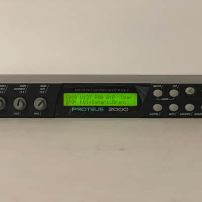 E-MU Systems Proteus 2000 Rackmount 128-Voice Sampler Module 1999 y2k 90s 100V -240V Made in USA Worldwide Shipment image 2