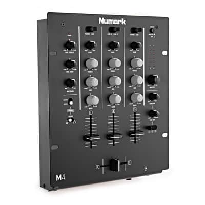 Numark M4 USB 3-Channel DJ Mixer Black image 1