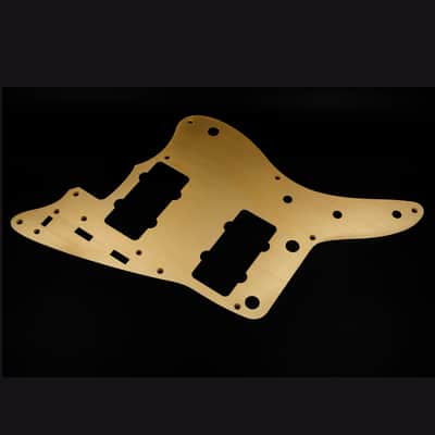 HERAD 9-hole Jazzmaster Pickguard. Gold Anodised Aluminium. 58/59 style. Anodized Scratchplate. image 3