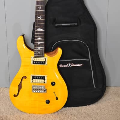 PRS SE Custom 22 Semi-Hollow - Santana Yellow - w/ gig bag image 20
