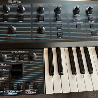 Behringer UB-Xa 16-Voice 61-Key Synthesizer 2023 - Present - Blue with Wood Sides image 4