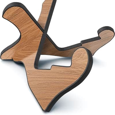 Guitar Stand Wooden Guitar Stand Portable Folding Instrument Holder for Acoustic Classic Electric Bass Guitar (Sapele) image 1
