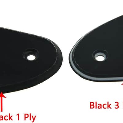 4 String J Bass Style Pickguard Bass Pick Guard Scratch Plate for USA/Mexico Jazz J Bass Black 3 Ply image 4