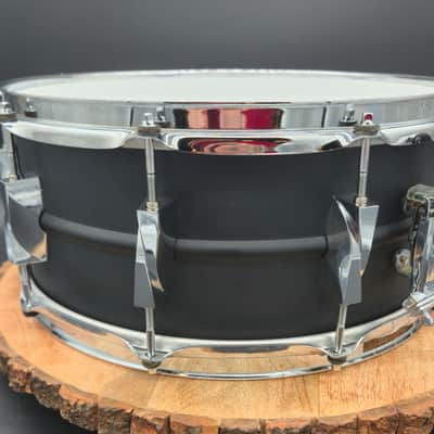 Canopus Aluminum Alloy Snare Drum 14x6 Jet Black image 9