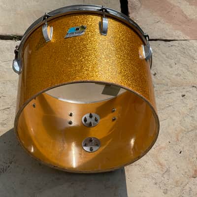 1970's Ludwig 14" Concert Timp Tom Gold Sparkle 10x14 6-PLy image 8