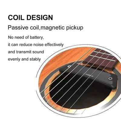 justpro MTP-11/12 Acoustic Guitar passive Pickup Set Magnet Soundhole Steel String Guitar Pick Up Tail Pin Audio Output Ballad Play Sing,price include the import duty to US buyer image 2