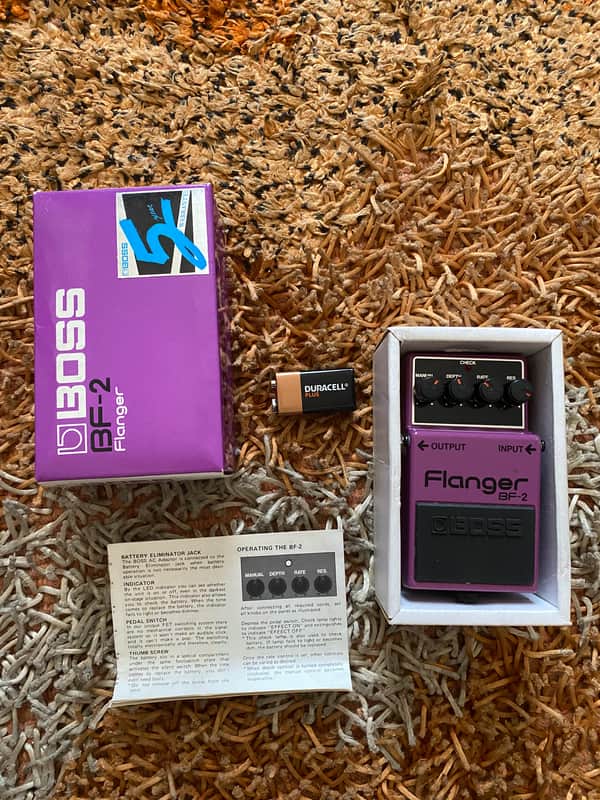 Boss BF-2 Flanger (Green Label) 1984 - 1990 - Purple image 1