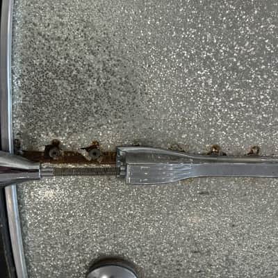 Ludwig 28x14" Marching Bass Drum - Silver Sparkle (1970s) image 7