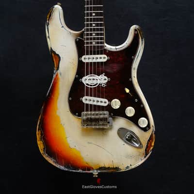 Fender Stratocaster Vintage White/Sunburst Custom Shop Texas Special Heavy Aged Relic  (RARE) image 16