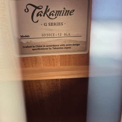 Takamine GD30CE-12 Acoustic-Electric 12-string Dreadnought Guitar with Gator Hard Case image 10