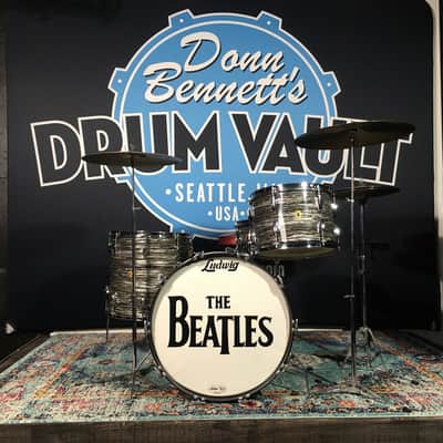 Ludwig Ringo, Original 1964, 22,13,16, 5.5x14, Black Oyster Pearl. Wow! image 1