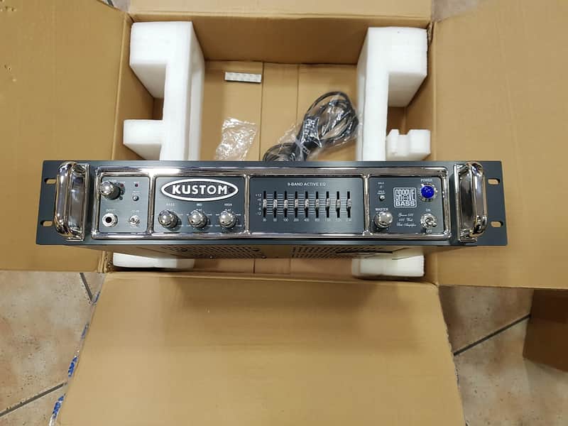 KUSTOM Groove 600HD Bass ヘッドアンプ Kustom Groove 600HD 600-Watt Bass Amp Head NOS | Reverb