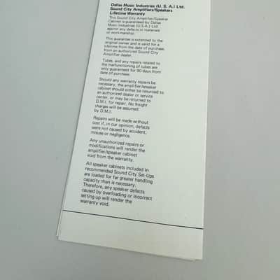 Sound City Professional Musicians Price List, (c. 1974) image 2
