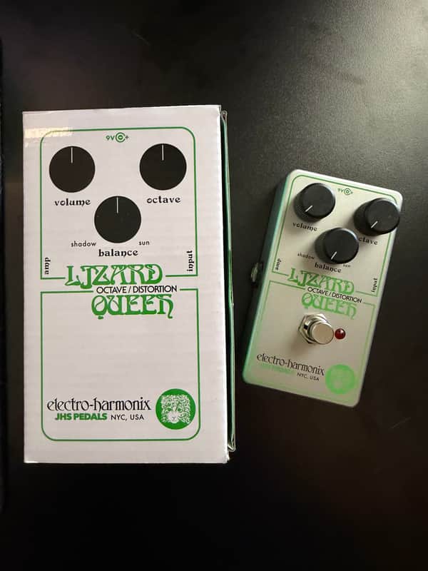 Electro-Harmonix / JHS Nano Lizard Queen Octave Fuzz 2023 - Present - Silver / Green image 1