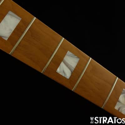 Fender MonoNeon Jazz J BASS V 5 String NECK + 5 GOLD TUNERS Roasted Maple image 3
