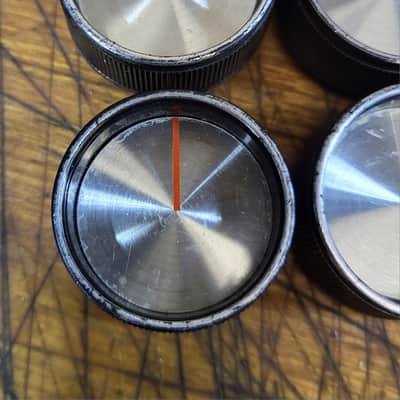 Vintage 1965 RARE Silvertone Tube Amp Knob Set Models 1472 1482 1473 1484 1483 Luthier Tech Parts image 2